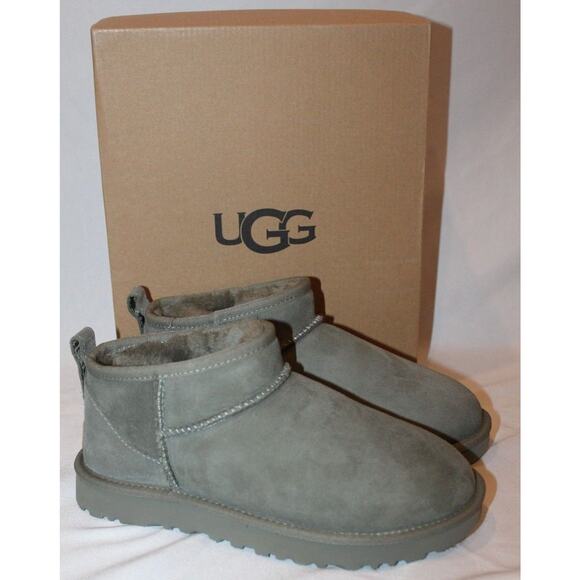 UGG Shoes - NEW 100% Authentic UGG Classic Ultra Mini Womens Winter Ankle Boots Moss Green